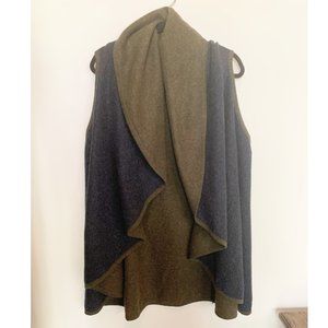 Anthropologie Reversible Wool Vest XL
